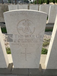 BAGHDAD (NORTH GATE) WAR CEMETERY - SHELVERTON, H W